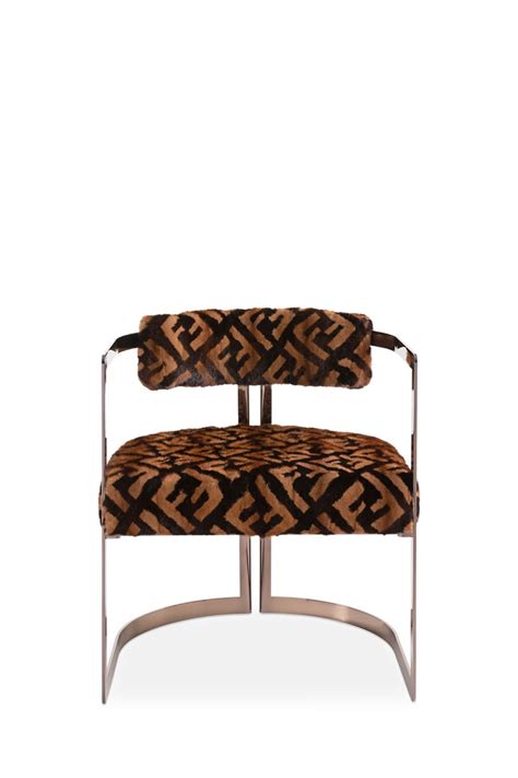 fendi fur chair|fendi casa dining chairs.